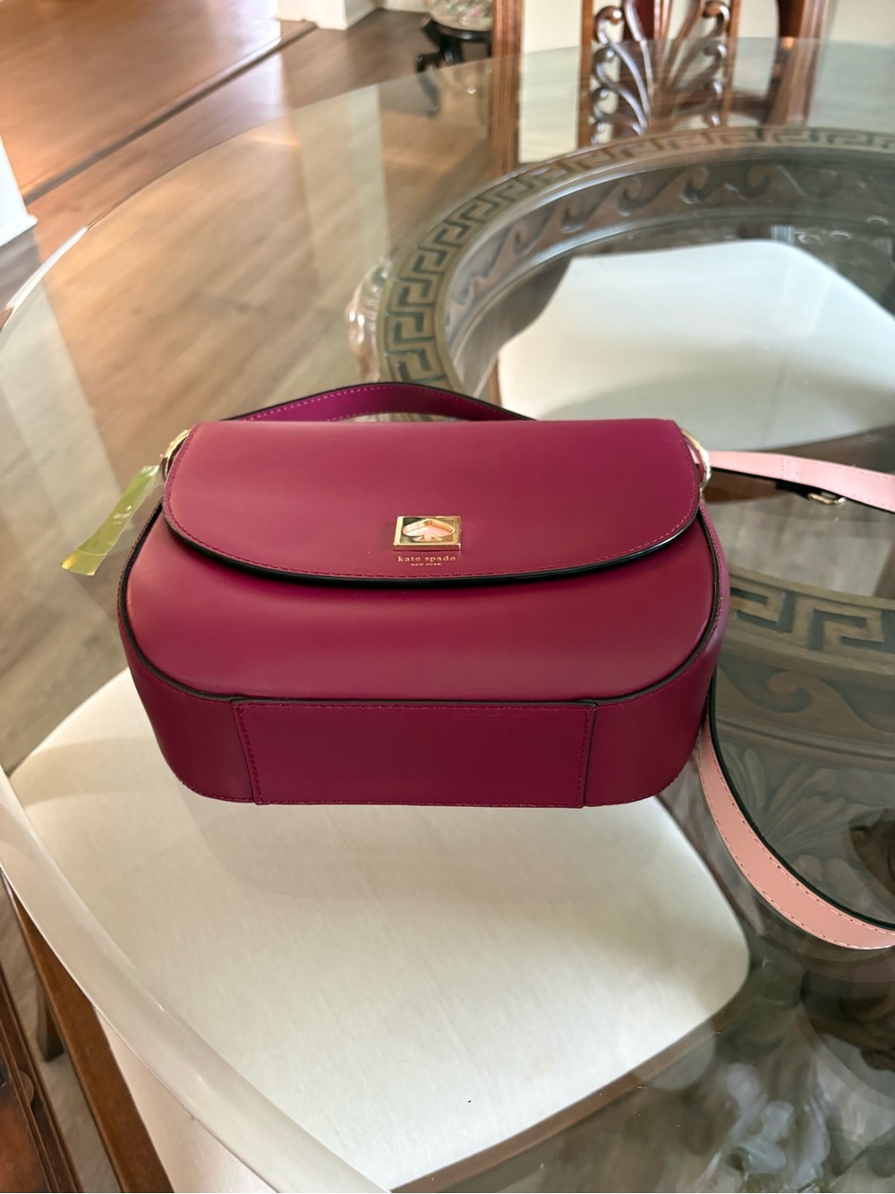 ♥️♥️KATE SPADE DOREEN BOND STREET RED PLUM LEATHER CROSSBODY BAG!♥️♥️ - Picture 6 of 10